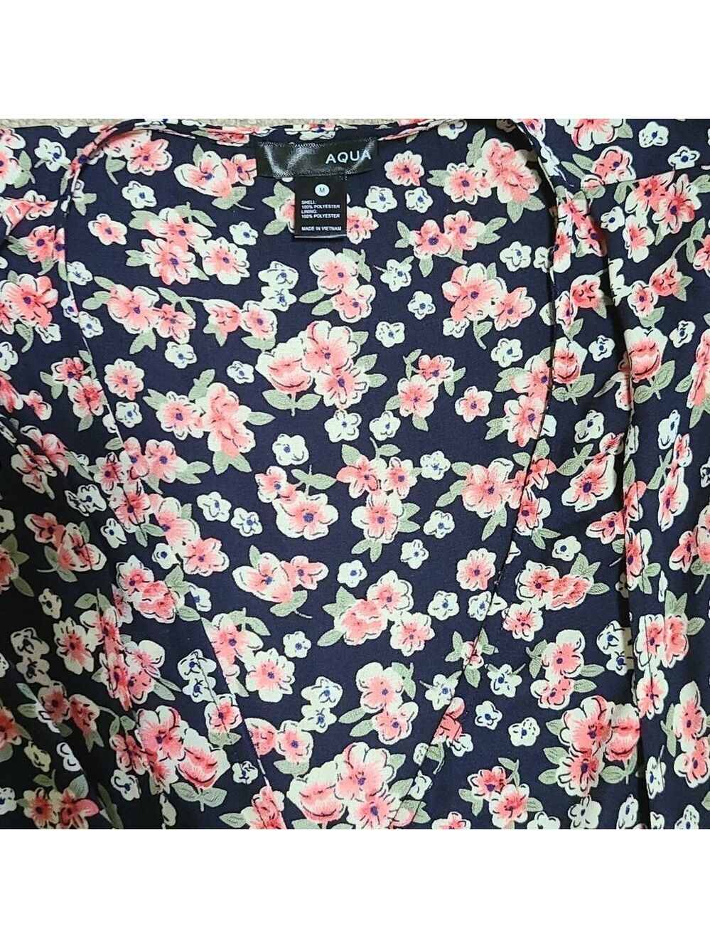Aqua fancy tie top - Picture 3 of 9
